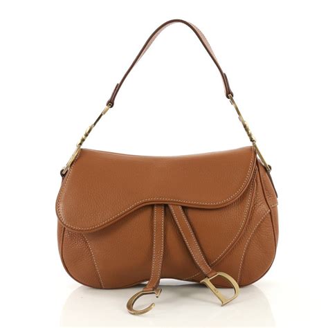 dior handbags brown leather